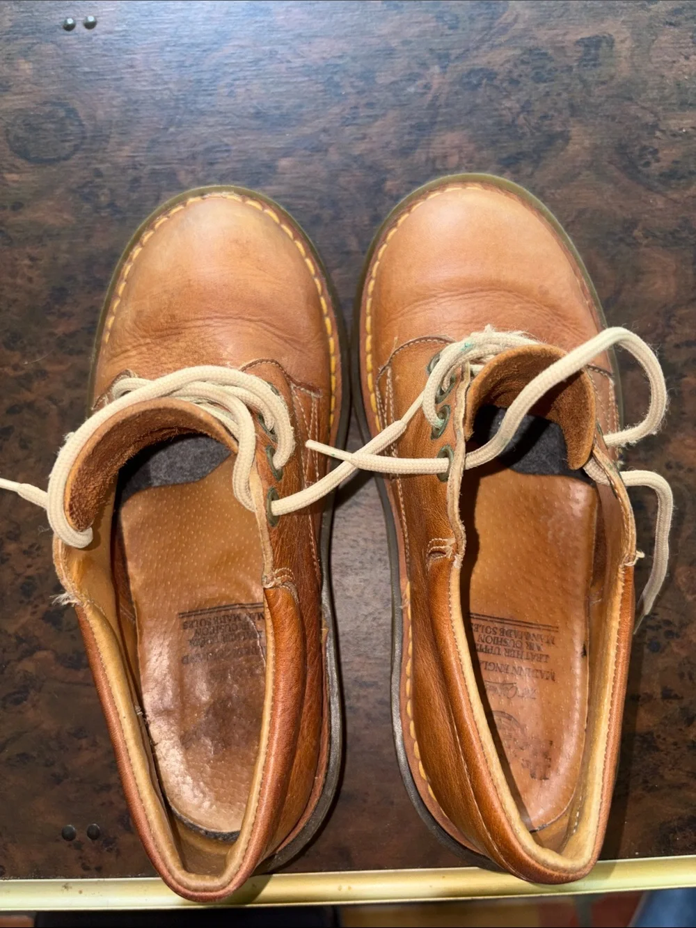 Dr. Martens Brown Oxford Shoes with Leather Lacing Big Boy Size 3